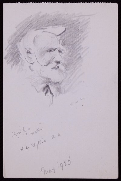 Portrét WL Wyllie od Francis Wilfred Lawson