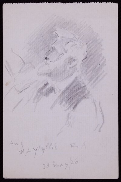 Portrét WL Wyllie od Francis Wilfred Lawson
