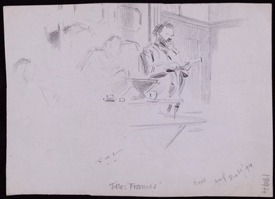 Portrét Williama [? Morris od Francis Wilfred Lawson