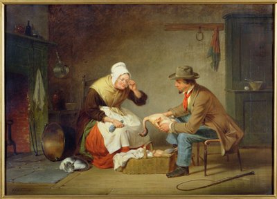 Smlouvání (The Christmas Turkey) c.1858 od Francis William Edmonds