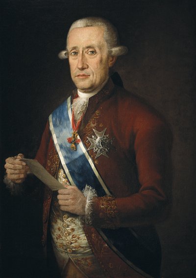 Jose Monino, hrabě z Floridablanca, ministr Charles III (olej na plátně) od Francisco Folc de Cardona