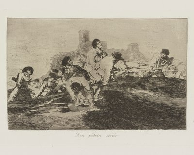 Stále mohou sloužit (They Can Still Be of Use), pl. 24 ze série The Disasters of War od Francisco de Goya