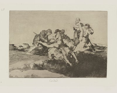 Charita. (Charita.), pl. 27 ze série The Disasters of War od Francisco de Goya
