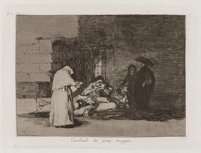 Charita ženy (Žena od Francisco de Goya