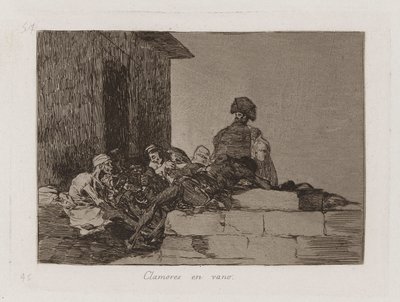 Appeals are marné, Plate 54 z The Disasters of War od Francisco de Goya