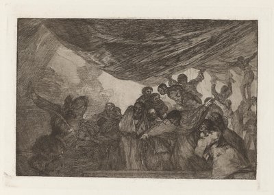 Disparate claro (Clear Folly), také známý jako Sin recomendarse a Dios ni al diablo (Aniž by se pochválil Bohu nebo ďáblu), ze série Los disparates (Los proverbios) od Francisco de Goya
