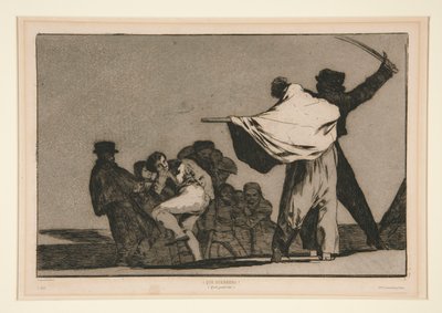 Nesourodé conocido (Well-Known Folly), nečíslovaná deska ze série Los proverbios od Francisco de Goya