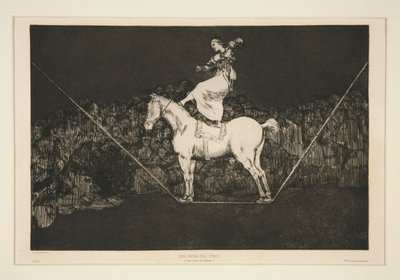 Nesourodý puntual (Punctual Folly), nečíslovaná deska ze série Los proverbios od Francisco de Goya