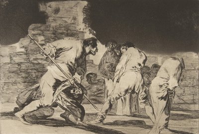 Nesmysl Přísloví, ca. 1816-23 publikováno 1864. od Francisco de Goya