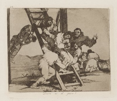 Těžký je krok! (Položka od Francisco de Goya