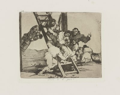 Těžký je krok! (Položka od Francisco de Goya