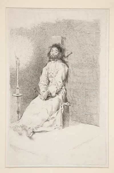 Garroted Man od Francisco de Goya