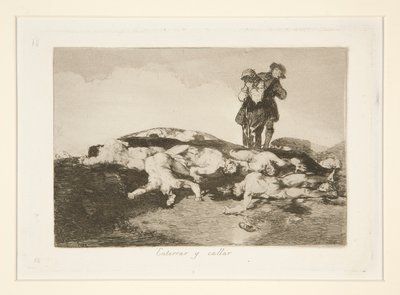 Bury them and Keep Quiet, pl. 18 z The Disasters of War od Francisco de Goya