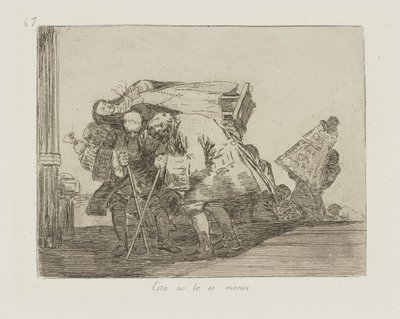 Tento není o nic méně. (To není méně), pl. 67 ze série The Disasters of War od Francisco de Goya