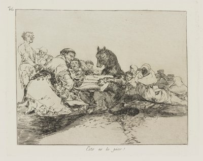 Tohle je nejhorší! (To je to nejhorší!), pl. 74 ze série The Disasters of War od Francisco de Goya