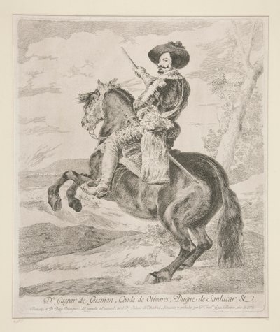 Gaspar de Guzman, hrabě vévoda z Olivares od Francisco de Goya