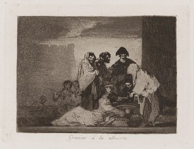 Děkuji ? la almorta (Díky prosu), Deska 51 z The Disasters of War od Francisco de Goya