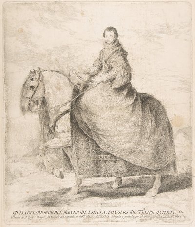 Isabela Bourbonská, královna Španělska a manželka Filipa IV. D. Isabela de Borbon, Reyna de Esp..., 1778. od Francisco de Goya
