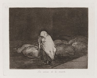 Postele smrti, deska 62 z The Disasters of War od Francisco de Goya