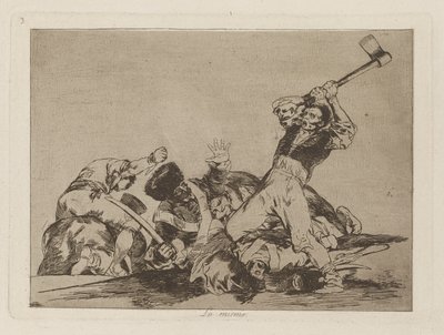 Totéž (The Same), pl. 3 ze série The Disasters of War od Francisco de Goya
