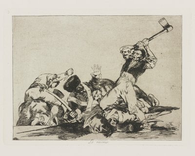 Totéž (The Same), pl. 3 ze série The Disasters of War od Francisco de Goya