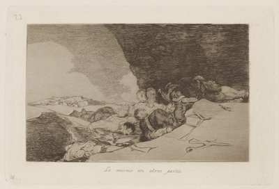 The Same Elsewhere (The Same Elsewhere), Deska 23 z The Disasters of War od Francisco de Goya