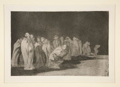 The Sacks (Muži v pytlích), pl. 8 ze série Přísloví od Francisco de Goya
