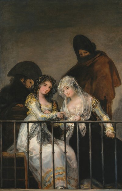Majas na balkóně, ca. 1800-1810. od Francisco de Goya