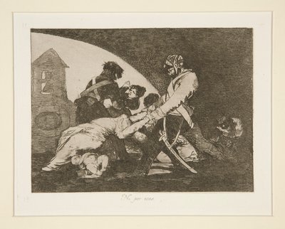 Ani pro ty (Neither Do These), pl. 11 z The Disasters of War od Francisco de Goya