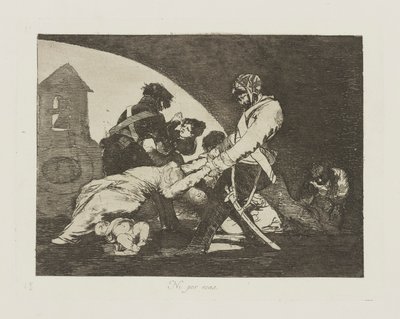 Ani pro ty. (Ani do These.), pl. 11 ze série The Disasters of War od Francisco de Goya