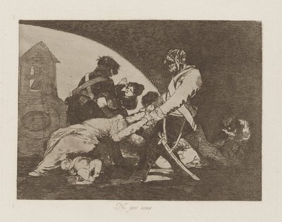Ani do These, pl. 11 ze série The Disasters of War od Francisco de Goya