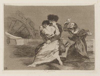 No quieren [sic] (Nedělají od Francisco de Goya