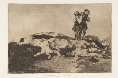 Plate18 z The Disasters of War The Disasters of War: Bury..., 1810-20, vydáno 1863. od Francisco de Goya