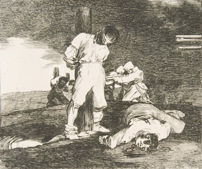Deska 15 z The Disasters of War Los Desastres de la Guerra: A není pomoci...., 1810. od Francisco de Goya