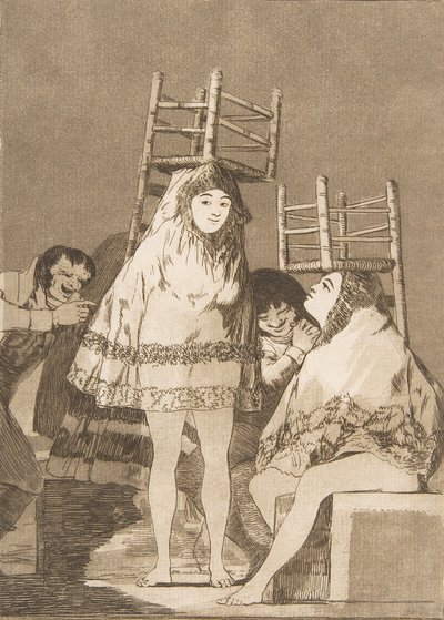 Talíř 26 z Los Caprichos: Už mají místo Ya tienen asiento., 1799. od Francisco de Goya