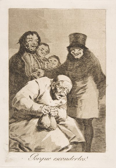 Talíř 30 z Los Caprichos: Proč je skrývat Porque esconderlos, 1799. od Francisco de Goya