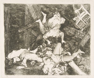 Deska 30 z The Disasters of War Los Desastres de la Guerra: Ravages of War. Estr..., 1810. od Francisco de Goya