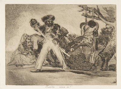 Deska 31 z The Disasters of War Los Desastres de la Guerra: That..., 1810 publikovaná v roce 1863. od Francisco de Goya