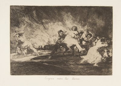Deska 41 z The Disasters of War Los Desastres de La Guerra: Oni ..., 1810 publikovaná v roce 1863. od Francisco de Goya