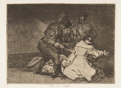 Deska 46 z The Disasters of War Los Desastres de la Guerra: This ..., 1810 publikovaná v roce 1863. od Francisco de Goya
