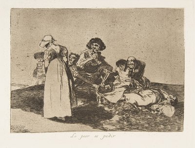 Deska 55 z The Disasters of War Los Desastres de la Guerra: Th..., 1811-12 publikovaná v roce 1863. od Francisco de Goya
