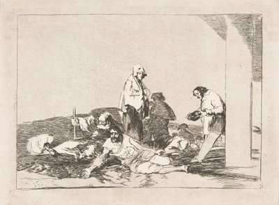 Deska 58 z The Disasters of War Los Desastres de la Guerra: Nemá cenu plakat..., 1811-12. od Francisco de Goya
