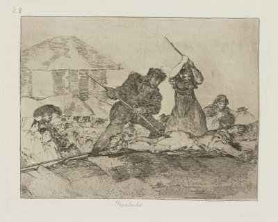 Lid. (Rabble.), pl. 28 ze série The Disasters of War od Francisco de Goya