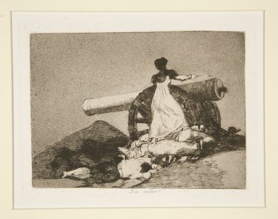 Jakou hodnotu! (Jaká odvaha!), pl. 7 z The Disasters of War od Francisco de Goya