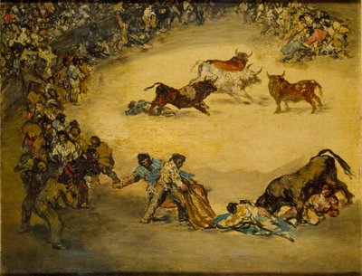 Scéna z býčího zápasu: Diversion de Espana, c1766-1828 od Francisco de Goya