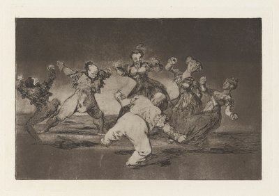 Si Marina Bay?, Tome lo que hall? (Pokud bude Marion tančit, pak musí nést následky), ze série Los disparates (Los proverbios) od Francisco de Goya