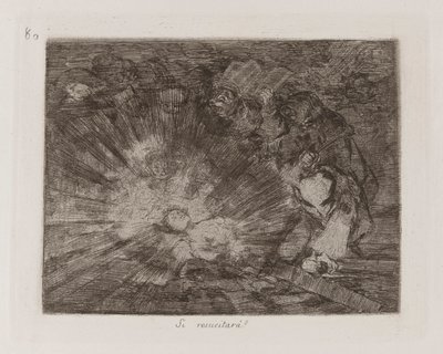 jestli vzkřísit?? (Will She Rise Again?), Plate 80 z The Disasters of War od Francisco de Goya