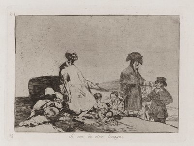 If They Are of Another Breed (Možná, že jsou jiného plemene), Deska 61 z The Disasters of War od Francisco de Goya