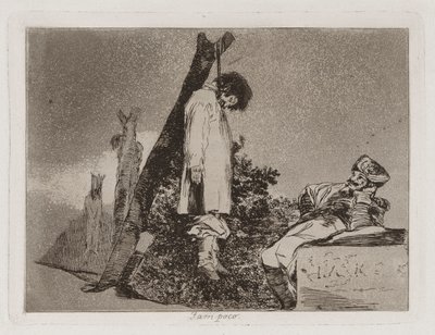 Ani (ani ne [v tomto případě]), Plate 36 z The Disasters of War od Francisco de Goya