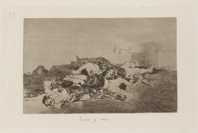Both and More (Even Worse), Plate 22 z The Disasters of War od Francisco de Goya